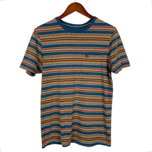 HippyTree Other - Hippy Tree Vintage Blend T-shirt Short Sleeve Shirt Blue Stripe Pocket Men's S